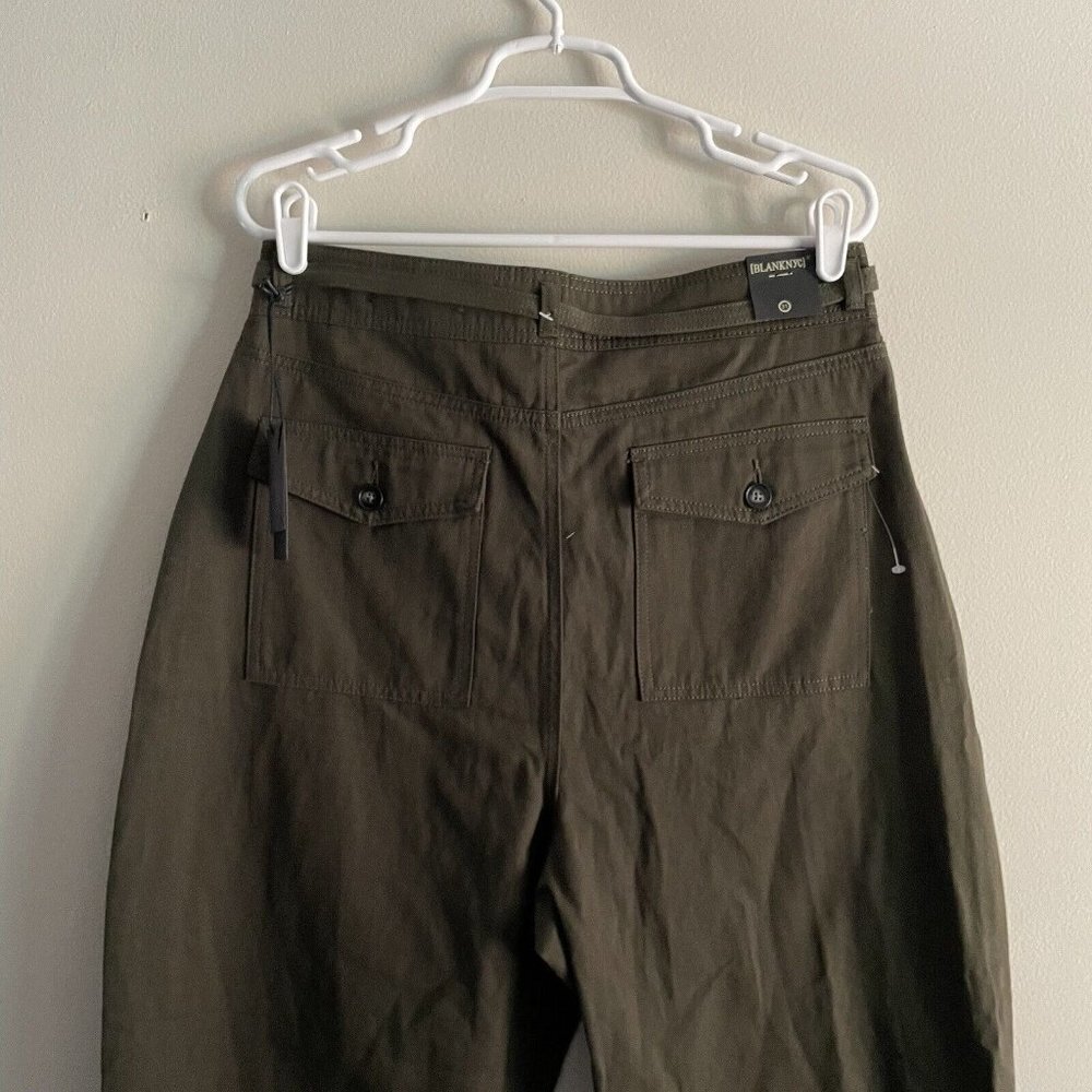 BLANKNYC Women 31 Hakuna Matata High Rise Pleated Belted Tapered Ankle Pant NWT - Picture 7 of 12